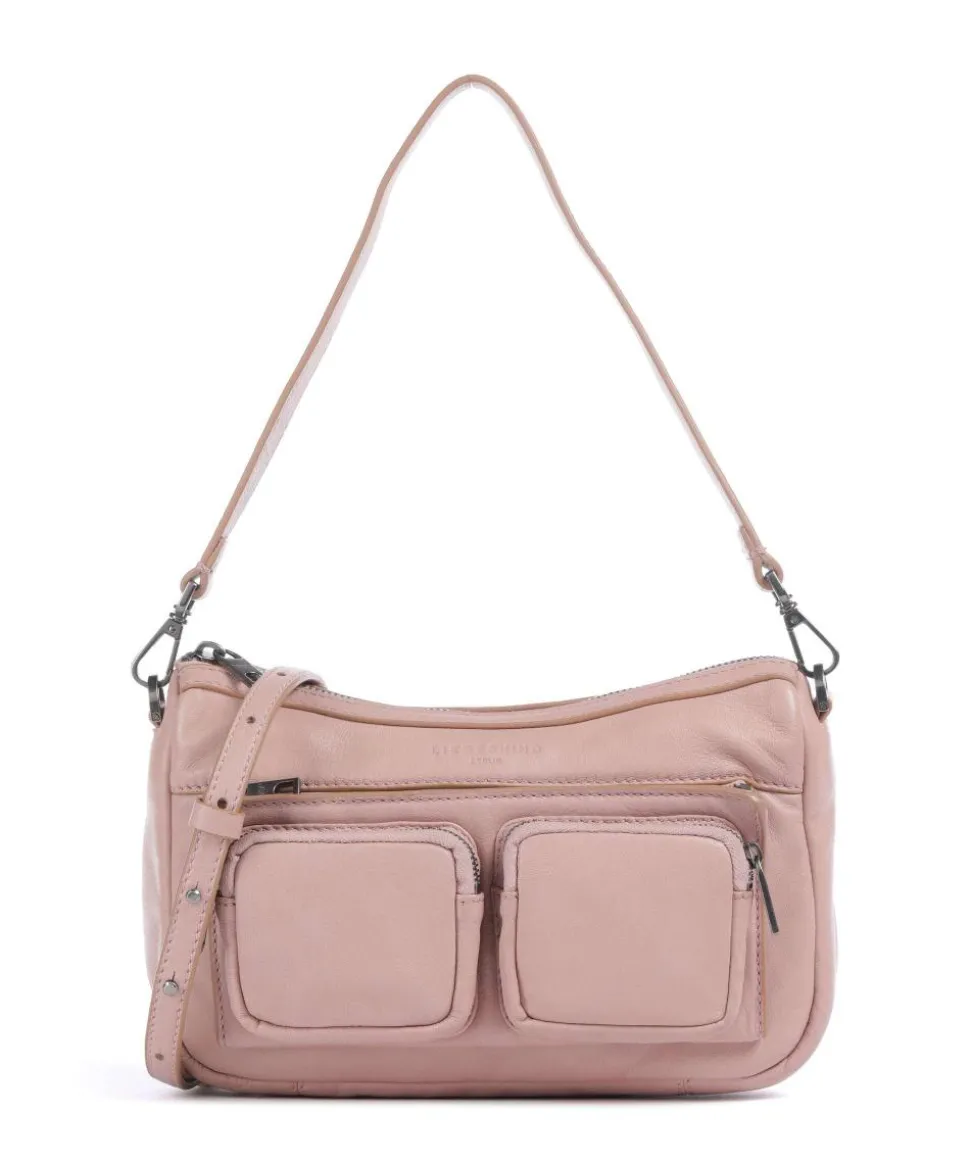 Maia Sheep Natural S Schultertasche Schafsleder altrosa