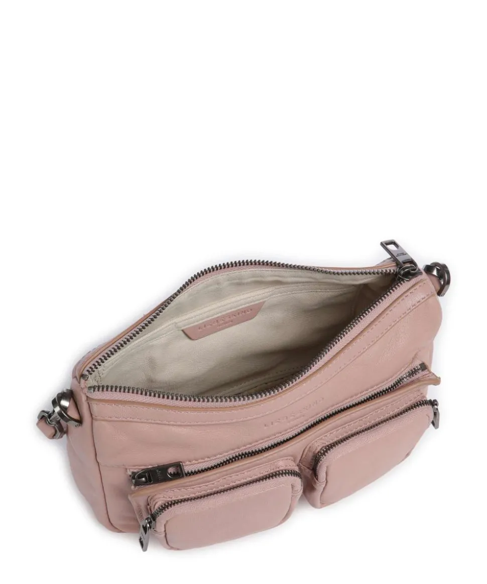 Maia Sheep Natural S Schultertasche Schafsleder altrosa