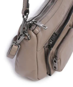 Maia Sheep Natural S Schultertasche Schafsleder taupe