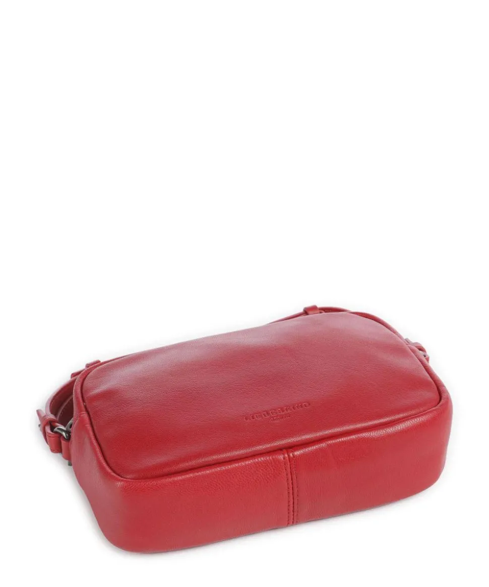 Maia Sheep Natural S Umhängetasche Schafsleder dunkelrot