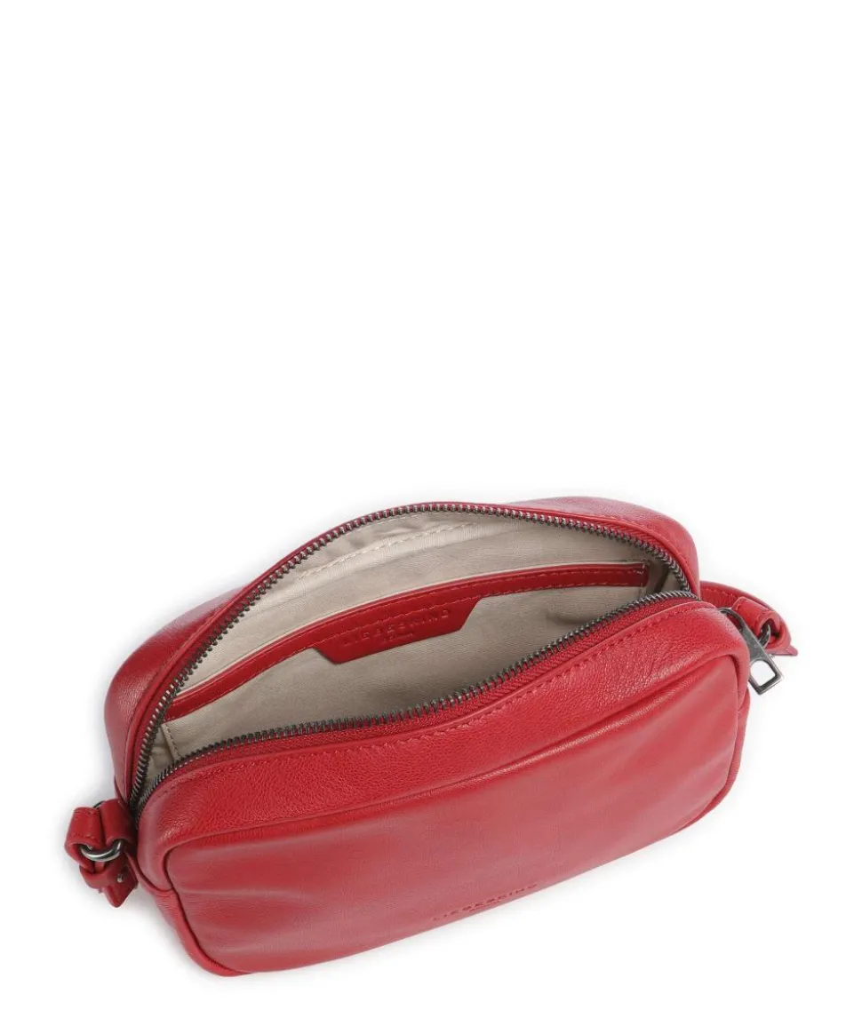 Maia Sheep Natural S Umhängetasche Schafsleder dunkelrot