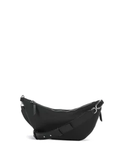 Mallir Gürteltasche genarbtes Rindsleder schwarz