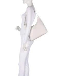 Malory Beuteltasche genarbtes Rindsleder weiß