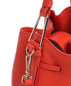 Malory Bucket bag genarbtes Leder orange