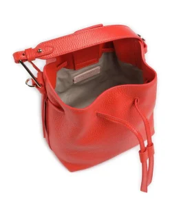 Malory Bucket bag genarbtes Leder orange
