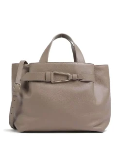Malory Handtasche genarbtes Leder taupe