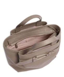 Malory Handtasche genarbtes Leder taupe