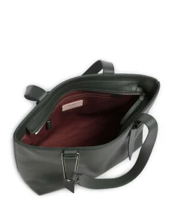 Malory Shopper genarbtes Leder dunkelgrün