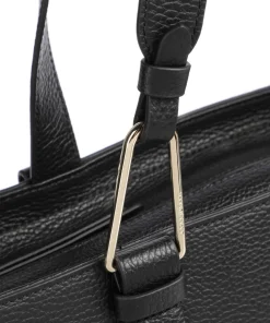 Malory Shopper genarbtes Rindsleder schwarz