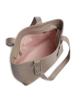 Malory Shopper genarbtes Leder taupe