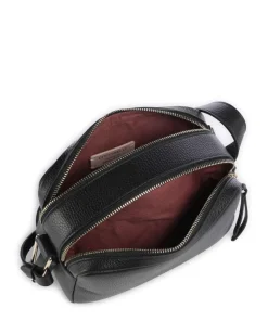 Malory Umhängetasche genarbtes Rindsleder schwarz