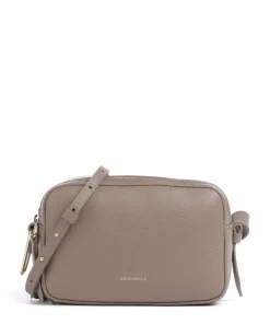 Malory Umhängetasche genarbtes Rindsleder taupe