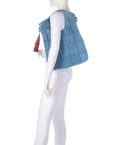 Malvengasse 1 Shopper Schafsleder blau