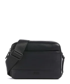 Manciano Pino Umhängetasche fein genarbtes Rindsleder schwarz