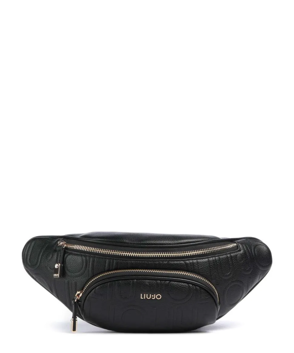 Manhattan M Gürteltasche Lederimitat schwarz