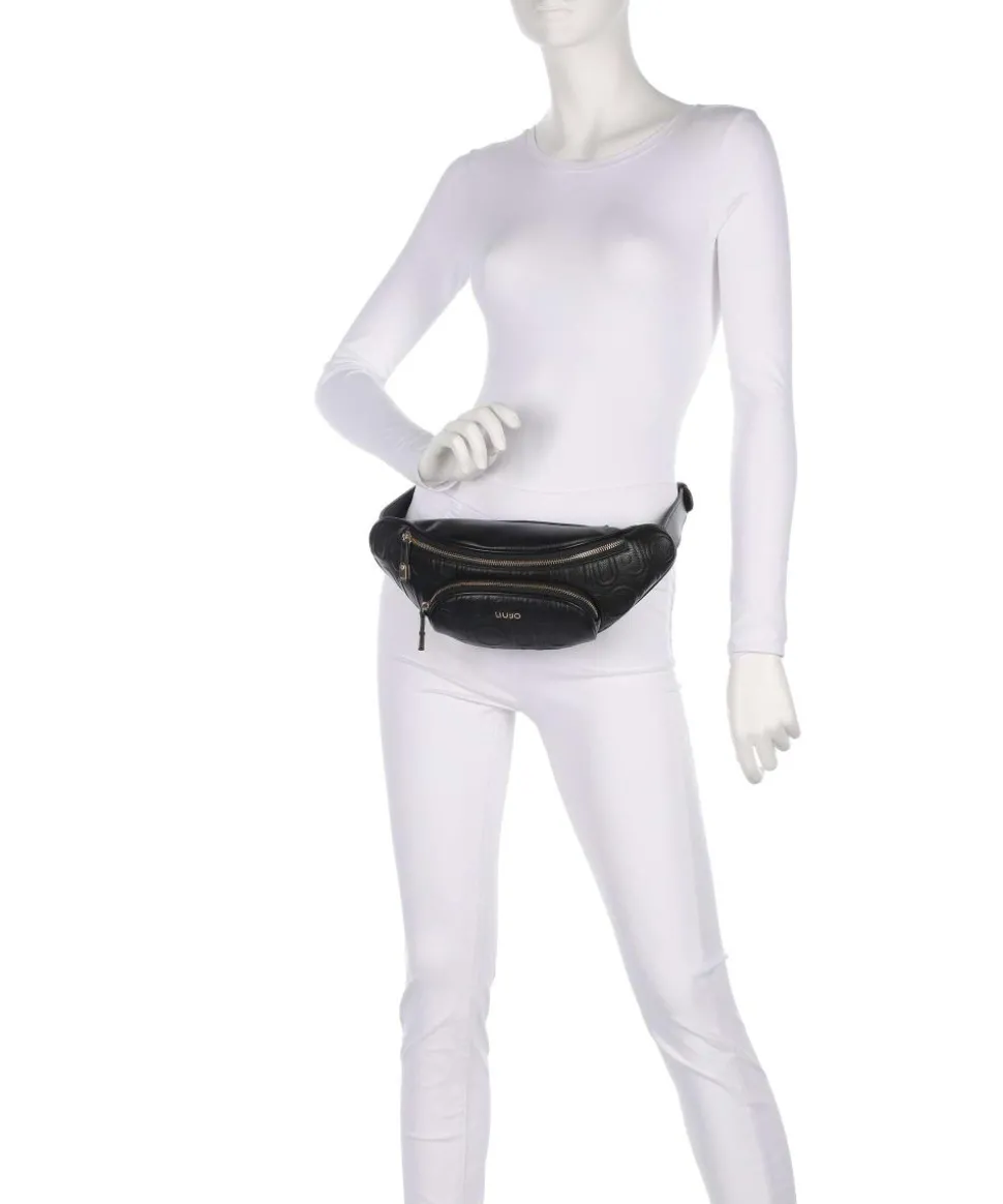 Manhattan M Gürteltasche Lederimitat schwarz