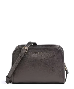Manhattan M Umhängetasche Lederimitat dunkelbraun