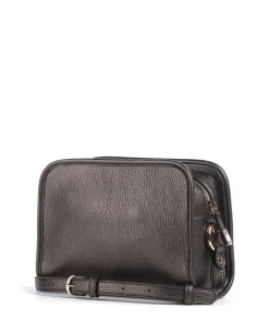 Manhattan M Umhängetasche Lederimitat dunkelbraun
