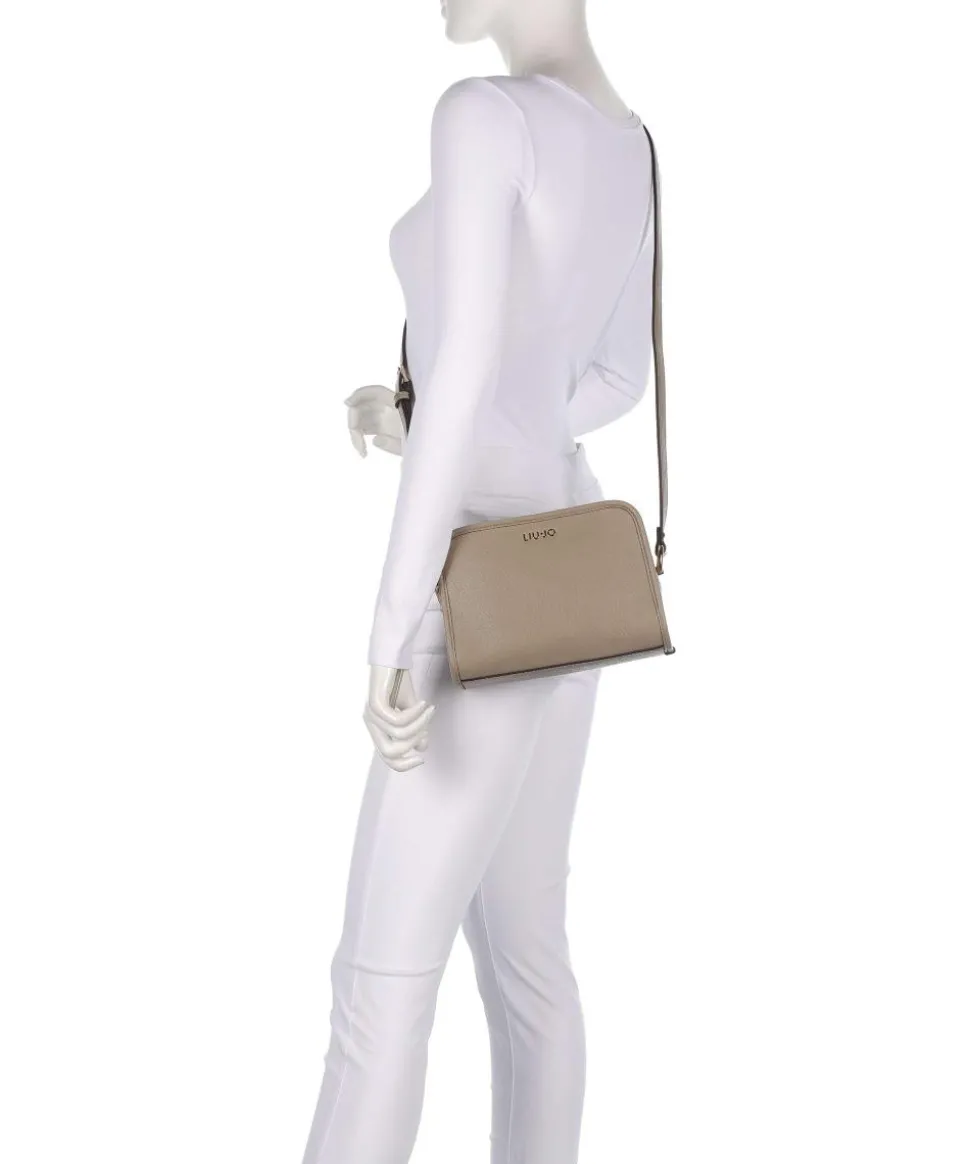 Manhattan M Umhängetasche Lederimitat taupe