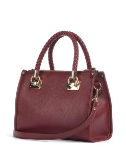 Manhattan S Handtasche Lederimitat wein