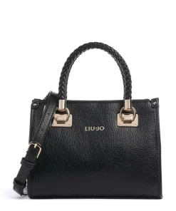 Manhattan S Handtasche Lederimitat schwarz