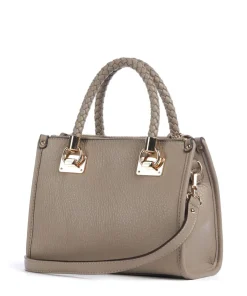 Manhattan S Handtasche Lederimitat taupe