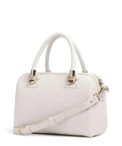 Manhattan S Handtasche Lederimitat elfenbein