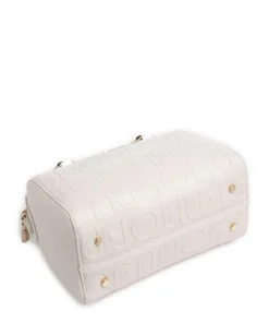 Manhattan S Handtasche Lederimitat elfenbein