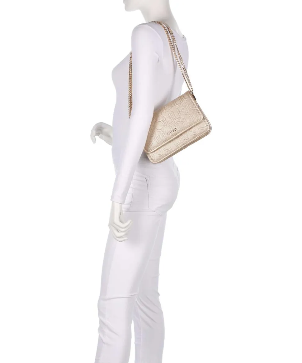 Manhattan S Schultertasche Lederimitat gold