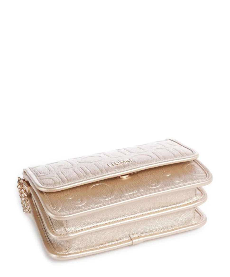 Manhattan S Schultertasche Lederimitat gold