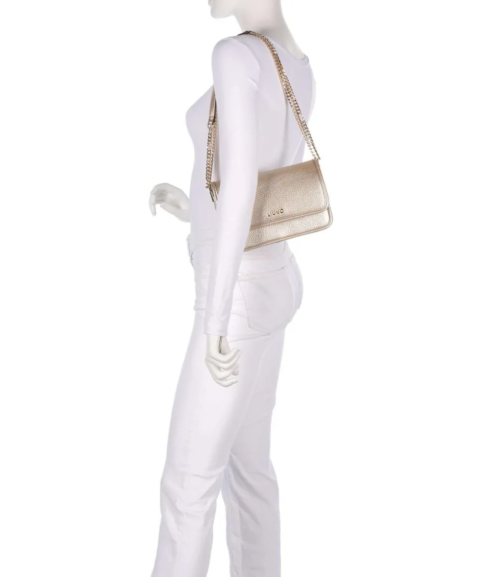 Manhattan S Schultertasche Lederimitat gold