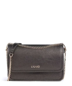 Manhattan S Schultertasche Lederimitat dunkelbraun