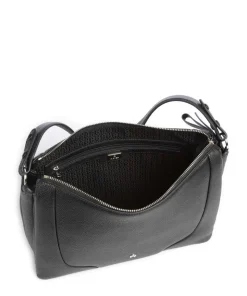 Mara M Beuteltasche genarbtes Rindsleder schwarz