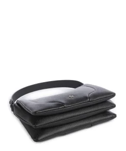 Mara S Beuteltasche genarbtes Rindsleder schwarz