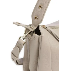 Mara S Beuteltasche genarbtes Rindsleder beige