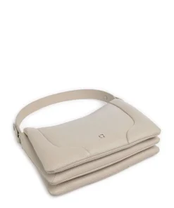 Mara S Beuteltasche genarbtes Rindsleder beige