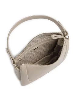 Mara S Beuteltasche genarbtes Rindsleder beige