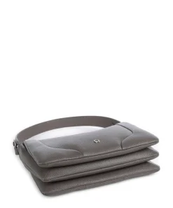 Mara S Beuteltasche genarbtes Rindsleder taupe