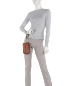 Marcy Small Umhängetasche fein genarbtes Rindsleder tan