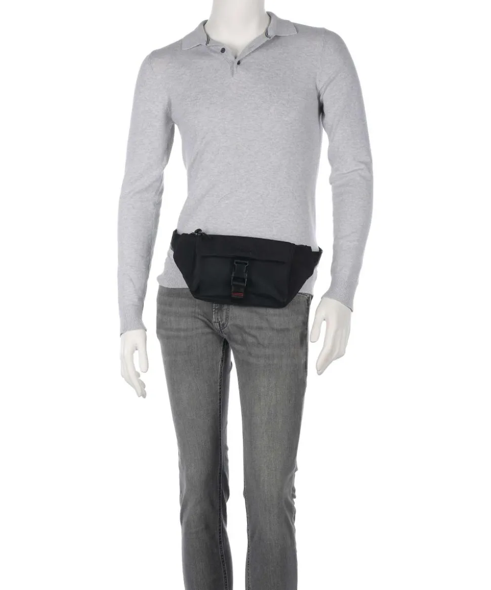 Marsel Gürteltasche recyceltes Polyamid schwarz