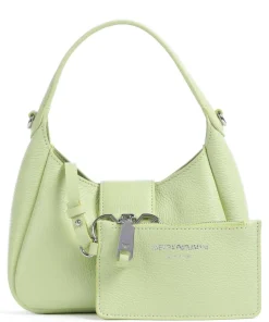 Mary-O Schultertasche genarbtes Rindsleder pistazie