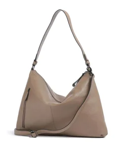 Match Beuteltasche genarbtes Rindsleder hellbraun