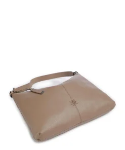 Match Beuteltasche genarbtes Rindsleder hellbraun