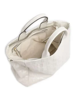Maxi Cocco Mia Handtasche geprägtes Rindsleder creme