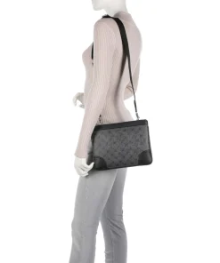 Mazzolino Milva Umhängetasche Lederimitat dunkelgrau