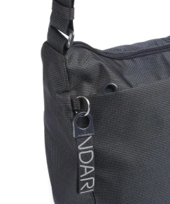 MD20 Schultertasche Polyester schwarz/blau