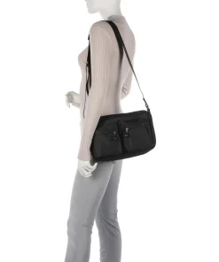 MD20 Schultertasche Polyester schwarz