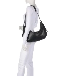 Me and My Bag Beuteltasche fein genarbtes Leder schwarz