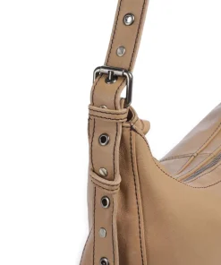 Me and My Bag Beuteltasche fein genarbtes Leder hellbraun