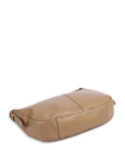 Me and My Bag Beuteltasche fein genarbtes Leder hellbraun